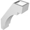 Ekena Millwork 3-in. W x 8-in. D x 12-in. H Merced Architectural Grade PVC Knee Brace BRCP03X08X12MRC - alternate 4